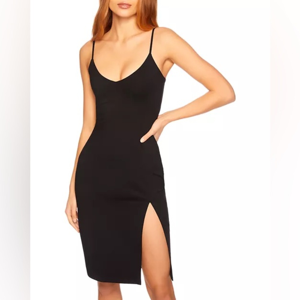 Susana Monaco Front Slit Slip Dress